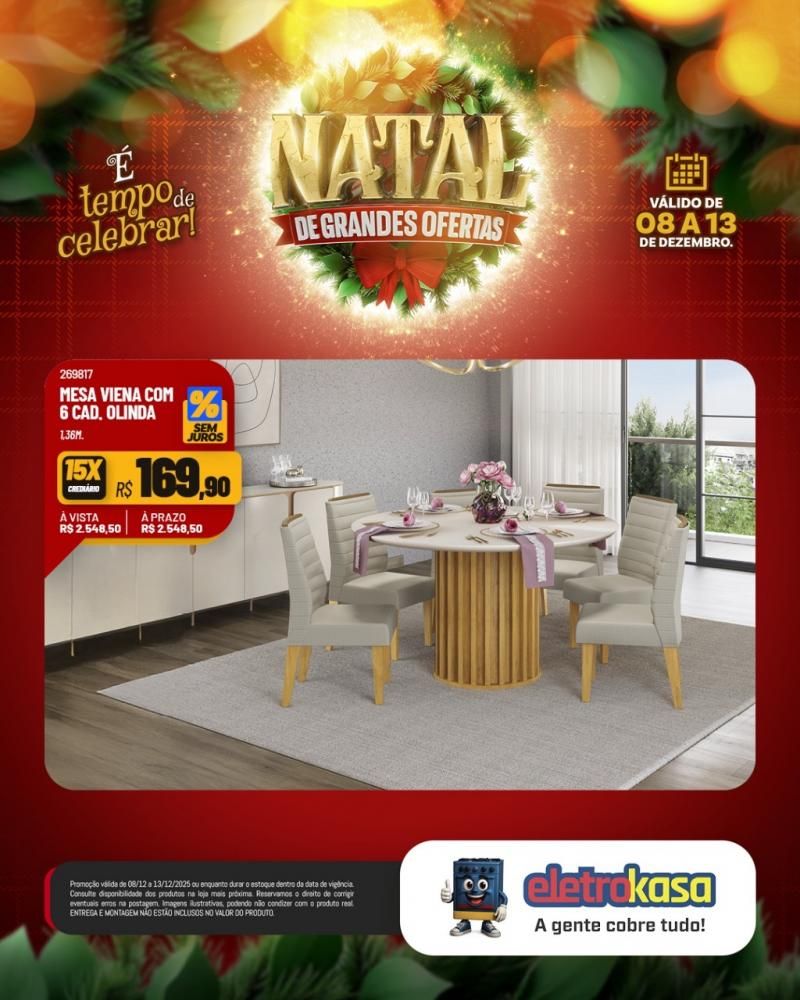 Natal com grandes ofertas nas lojas eletroKasa, em Rolim de Moura Natal com grandes ofertas nas lojas eletroKasa, em Rolim de Moura
