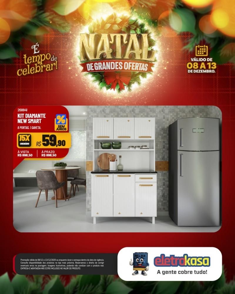 Natal com grandes ofertas nas lojas eletroKasa, em Rolim de Moura Natal com grandes ofertas nas lojas eletroKasa, em Rolim de Moura