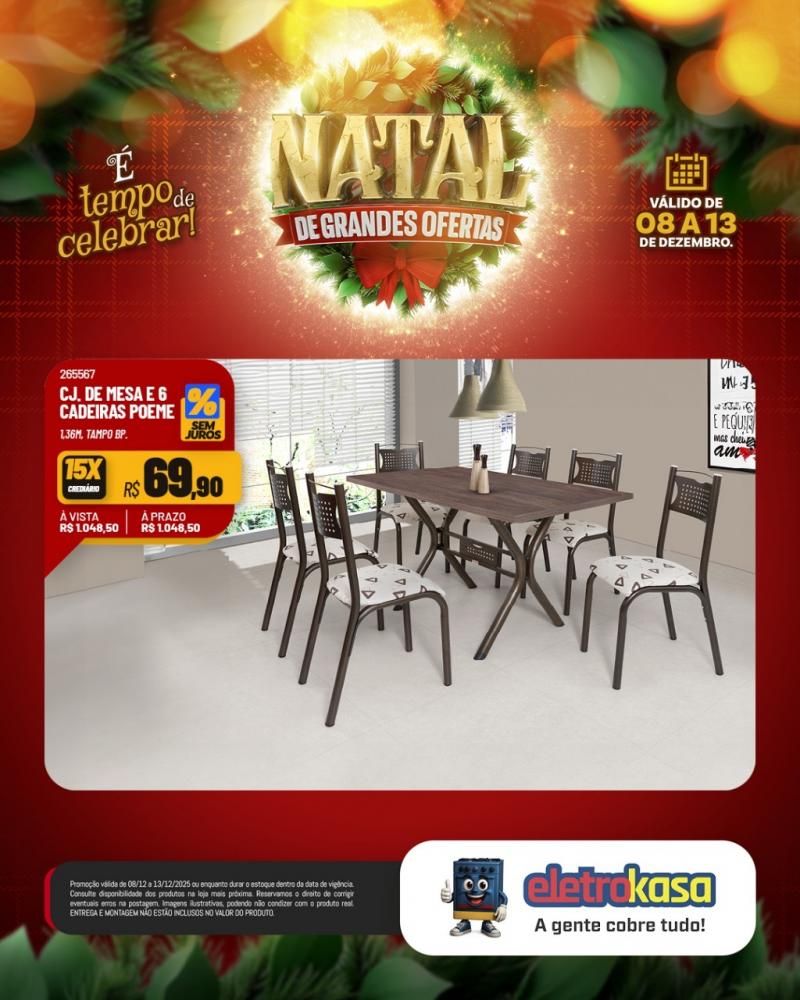Natal com grandes ofertas nas lojas eletroKasa, em Rolim de Moura Natal com grandes ofertas nas lojas eletroKasa, em Rolim de Moura