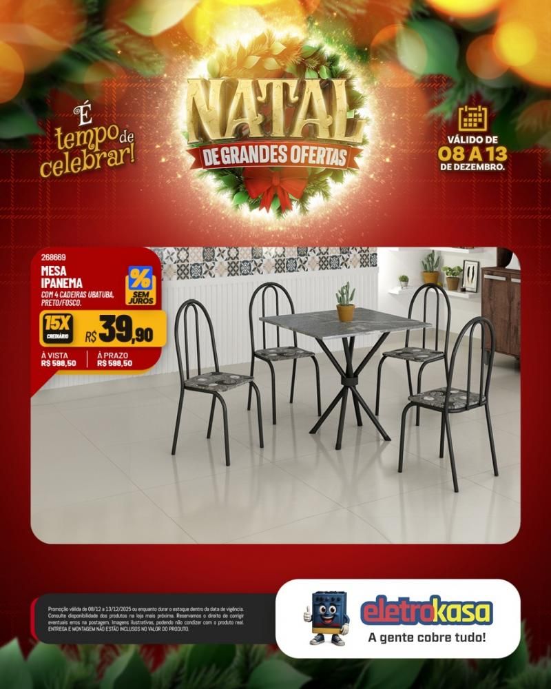 Natal com grandes ofertas nas lojas eletroKasa, em Rolim de Moura Natal com grandes ofertas nas lojas eletroKasa, em Rolim de Moura