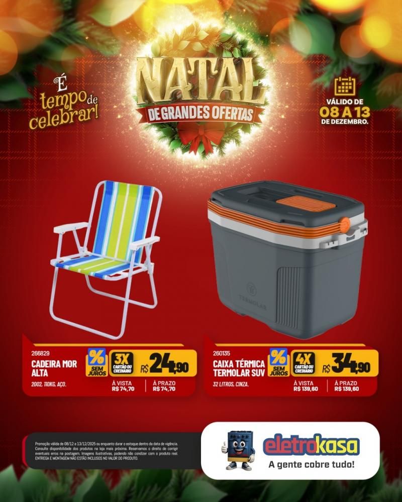 Natal com grandes ofertas nas lojas eletroKasa, em Rolim de Moura Natal com grandes ofertas nas lojas eletroKasa, em Rolim de Moura