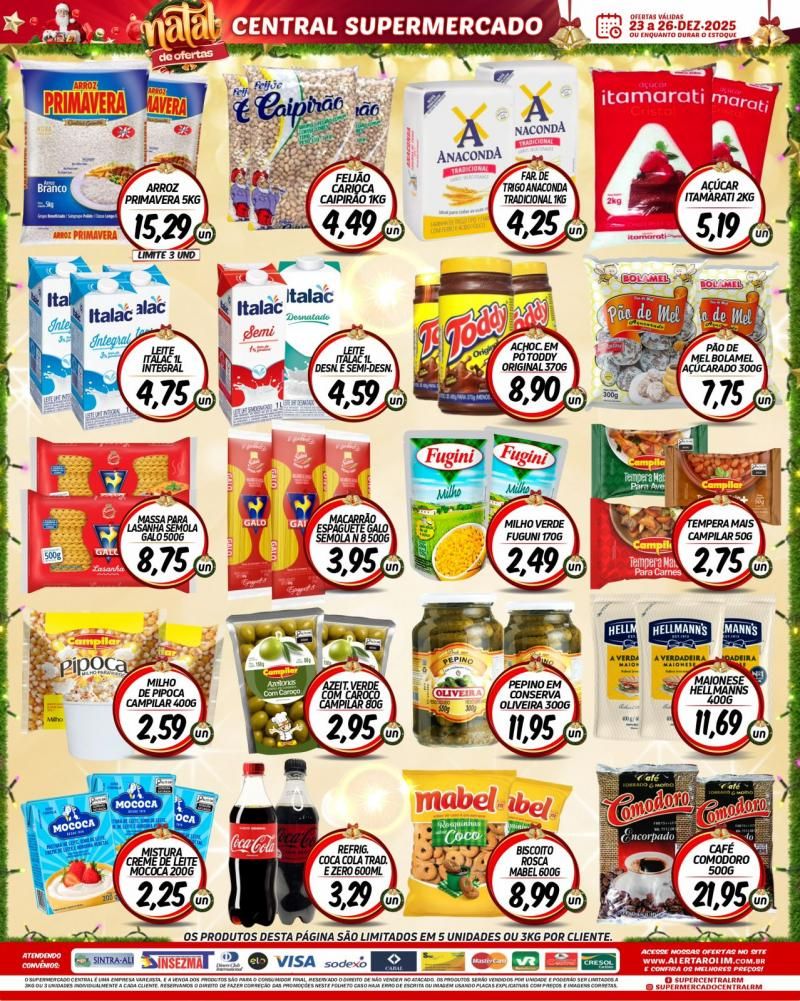 Ofertas do supermercado Central de Rolim de Moura Ofertas do supermercado Central de Rolim de Moura