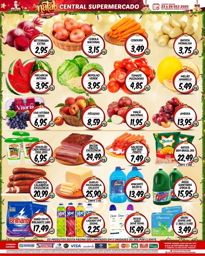 Ofertas do supermercado Central de Rolim de Moura Ofertas do supermercado Central de Rolim de Moura