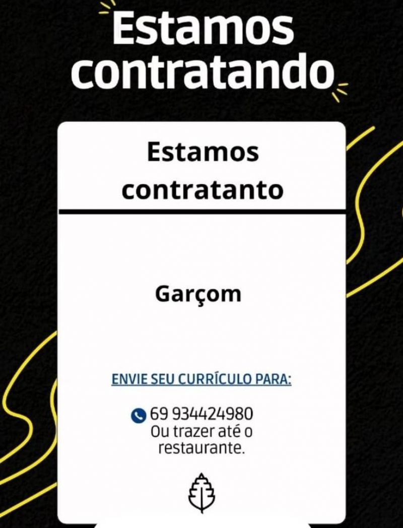 Restaurante manjericão de Rolim de Moura está contratando; confira as vagas Restaurante manjericão de Rolim de Moura está contratando; confira as vagas