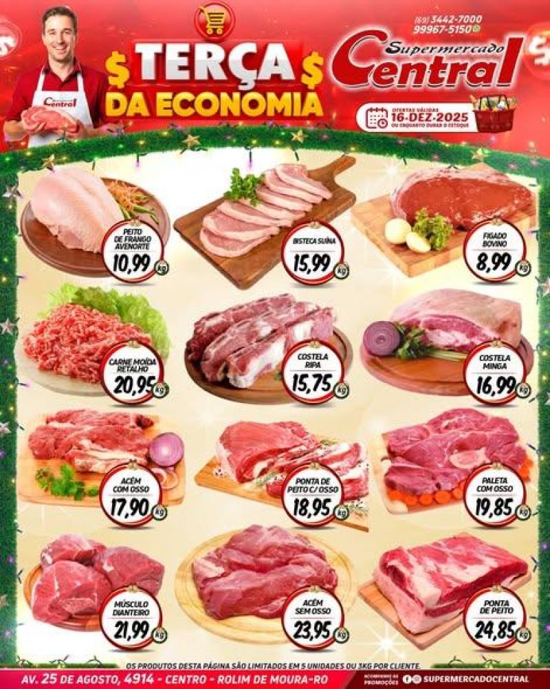 Terça da Economia do Supermercado Central de Rolim de Moura Terça da Economia do Supermercado Central de Rolim de Moura