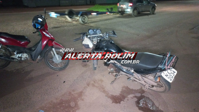 Colisão entre motocicletas deixa três feridos no bairro Cidade Alta Colisão entre motocicletas deixa três feridos no bairro Cidade Alta