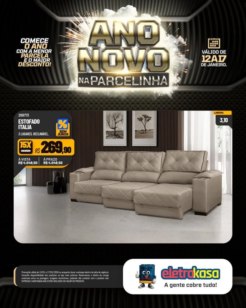 Eletrokasa lança campanha Ano Novo na Parcelinha Eletrokasa lança campanha Ano Novo na Parcelinha