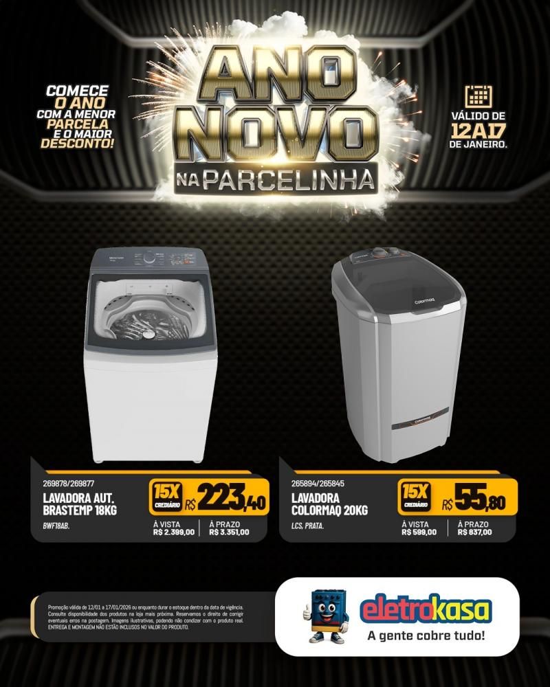 Eletrokasa lança campanha Ano Novo na Parcelinha Eletrokasa lança campanha Ano Novo na Parcelinha