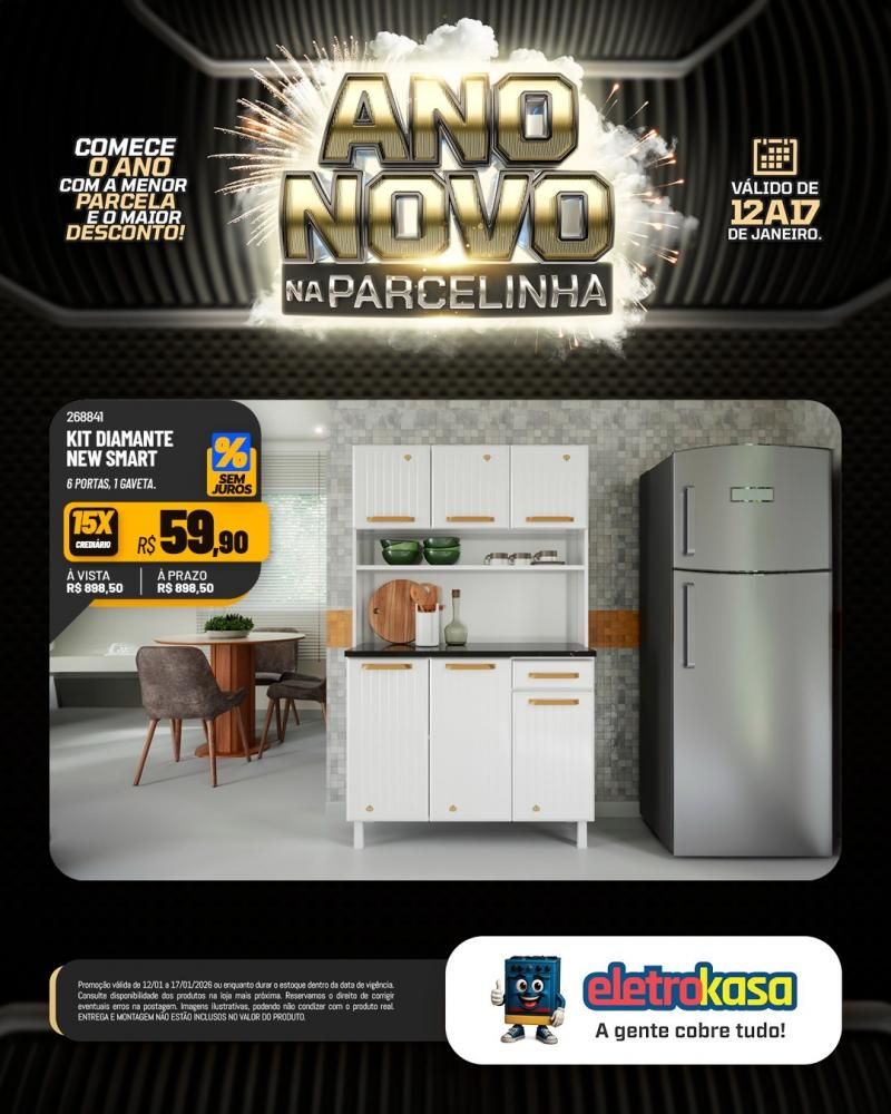 Eletrokasa lança campanha Ano Novo na Parcelinha Eletrokasa lança campanha Ano Novo na Parcelinha
