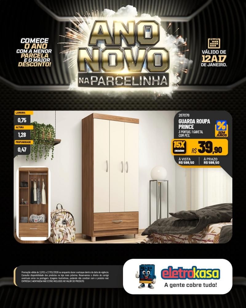 Eletrokasa lança campanha Ano Novo na Parcelinha Eletrokasa lança campanha Ano Novo na Parcelinha