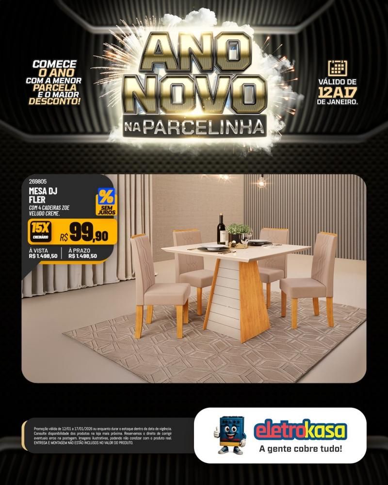 Eletrokasa lança campanha Ano Novo na Parcelinha Eletrokasa lança campanha Ano Novo na Parcelinha