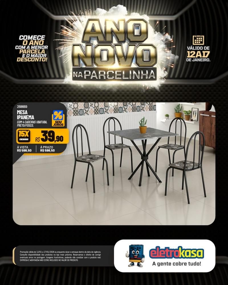 Eletrokasa lança campanha Ano Novo na Parcelinha Eletrokasa lança campanha Ano Novo na Parcelinha