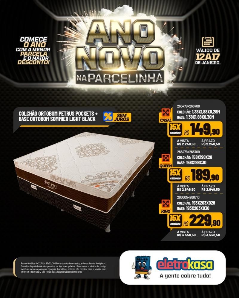 Eletrokasa lança campanha Ano Novo na Parcelinha Eletrokasa lança campanha Ano Novo na Parcelinha