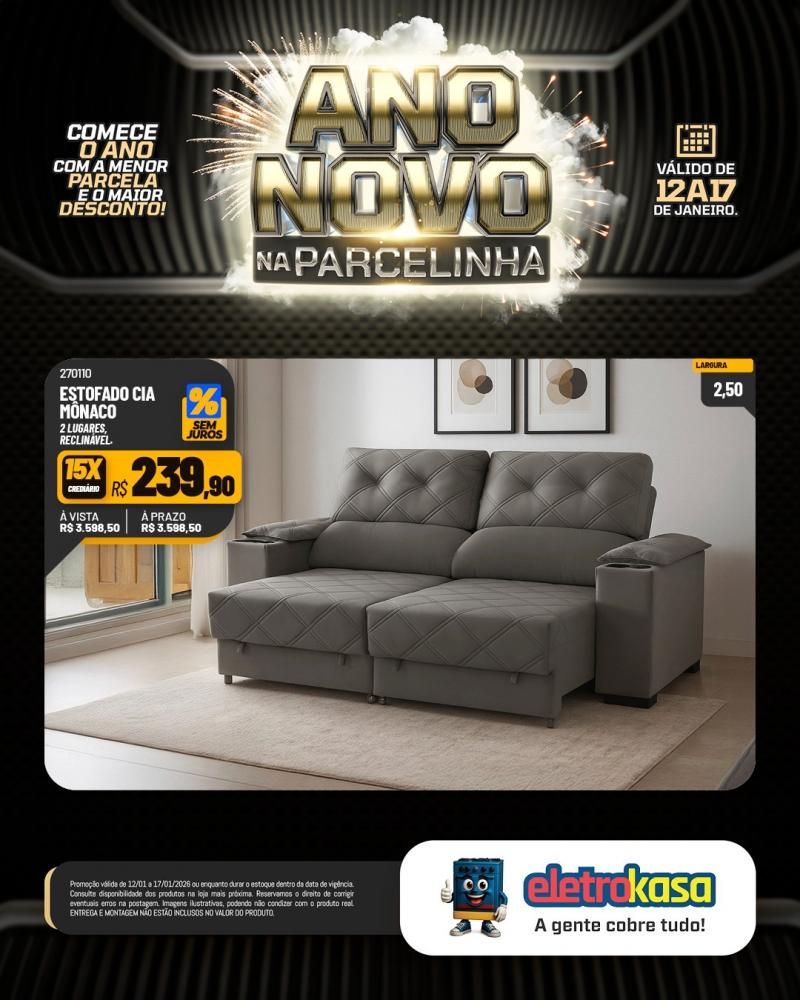 Eletrokasa lança campanha Ano Novo na Parcelinha Eletrokasa lança campanha Ano Novo na Parcelinha