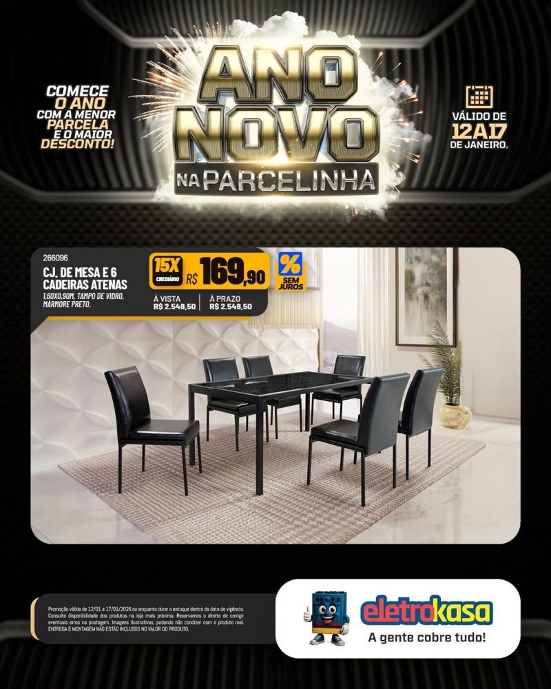 Eletrokasa lança campanha Ano Novo na Parcelinha Eletrokasa lança campanha Ano Novo na Parcelinha