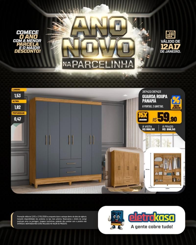 Eletrokasa lança campanha Ano Novo na Parcelinha Eletrokasa lança campanha Ano Novo na Parcelinha