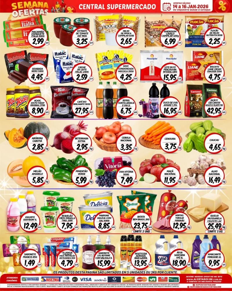 Ofertas do Supermercado Central de Rolim de Moura Ofertas do Supermercado Central de Rolim de Moura