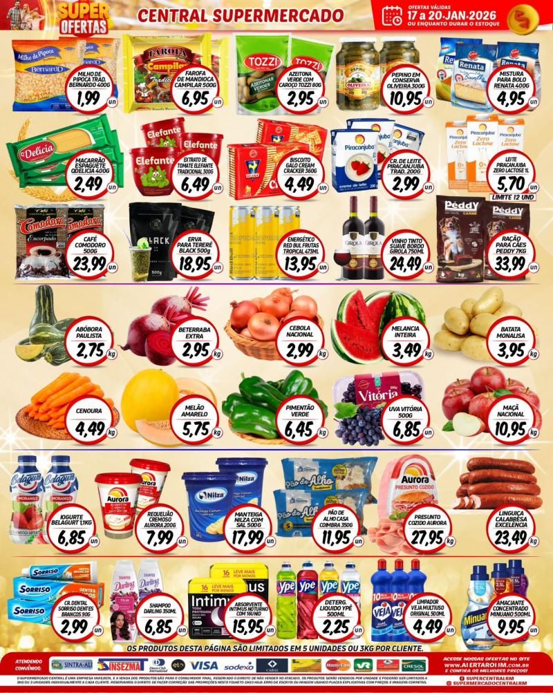 Ofertas do supermercado Central de Rolim de Moura Ofertas do supermercado Central de Rolim de Moura