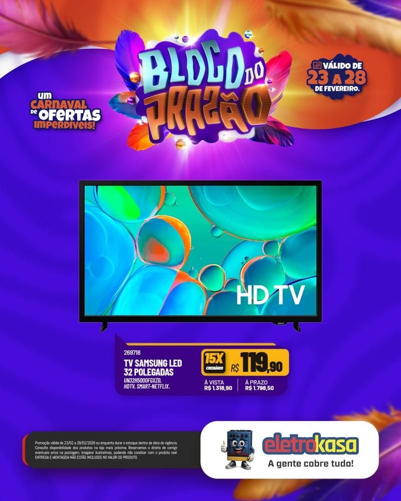 Aproveite os últimos dias do Carnaval de Ofertas das lojas eletroKasa Aproveite os últimos dias do Carnaval de Ofertas das lojas eletroKasa