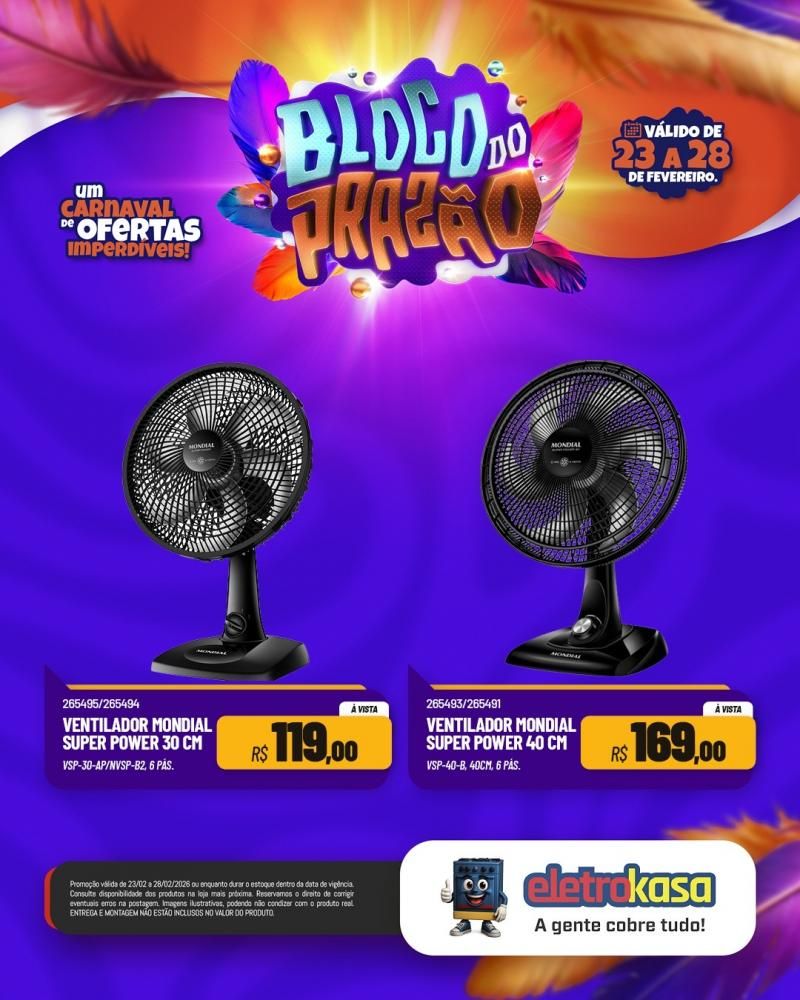 Aproveite os últimos dias do Carnaval de Ofertas das lojas eletroKasa Aproveite os últimos dias do Carnaval de Ofertas das lojas eletroKasa