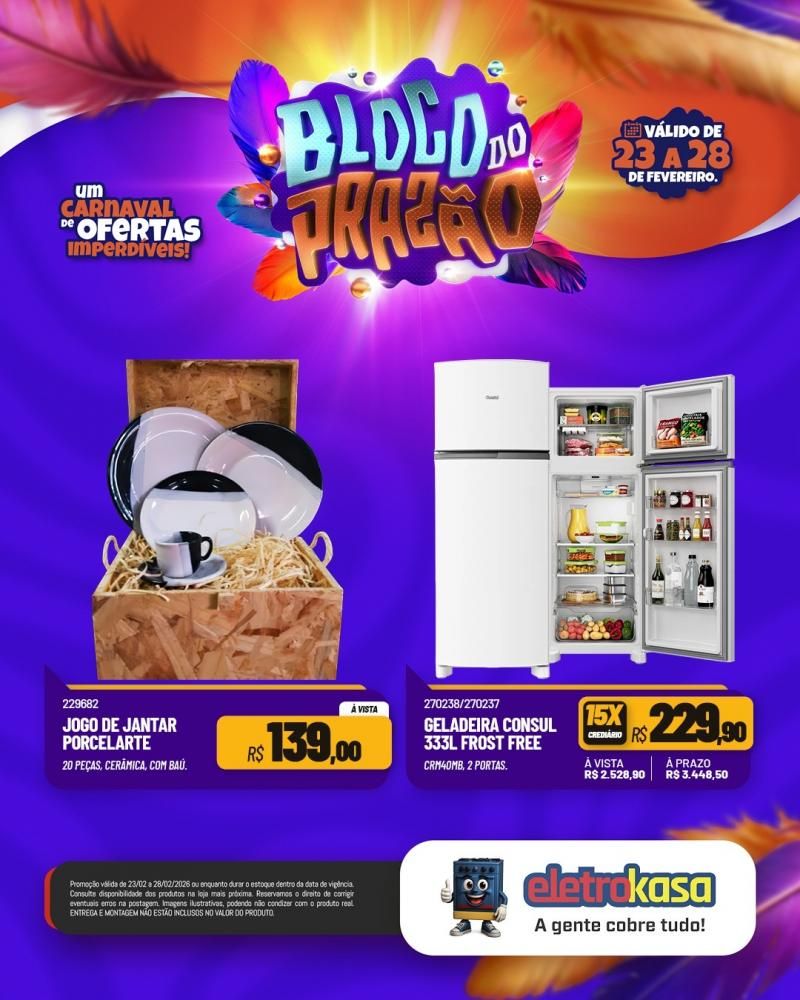 Aproveite os últimos dias do Carnaval de Ofertas das lojas eletroKasa Aproveite os últimos dias do Carnaval de Ofertas das lojas eletroKasa