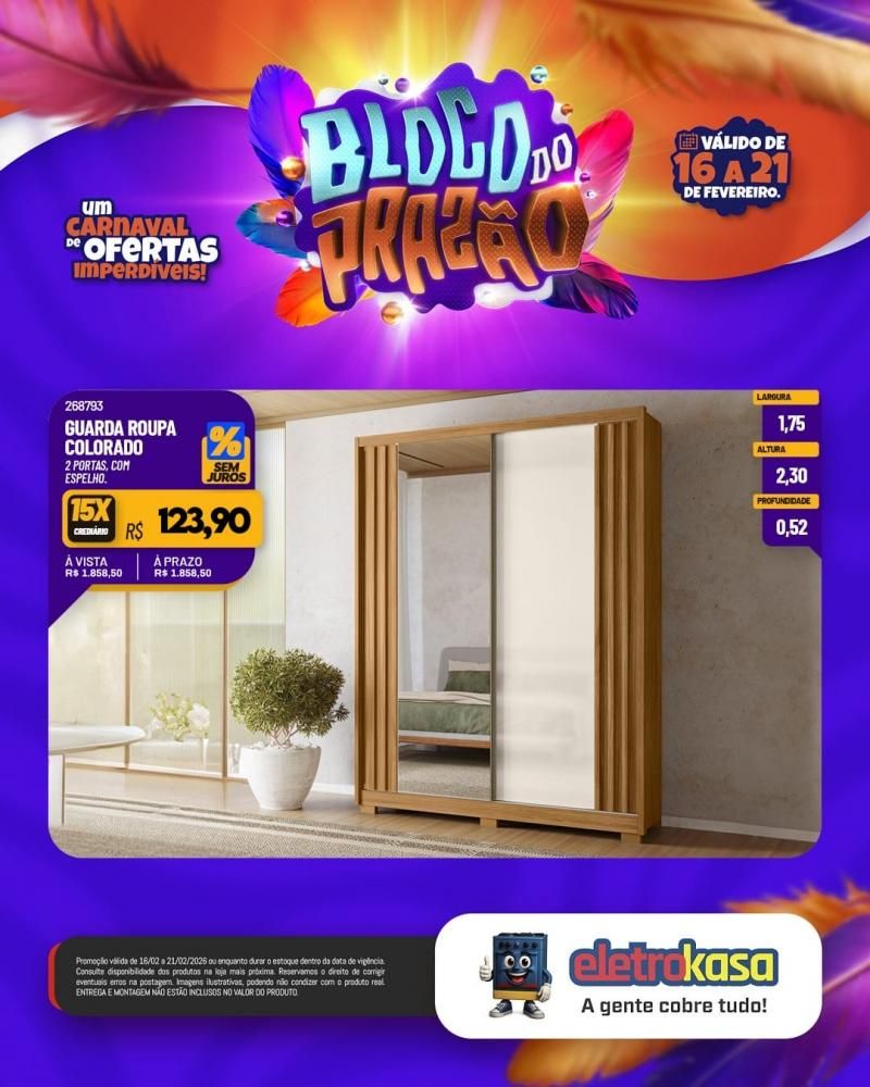 Carnaval das ofertas imperdíveis continua nas lojas eletroKasa Carnaval das ofertas imperdíveis continua nas lojas eletroKasa