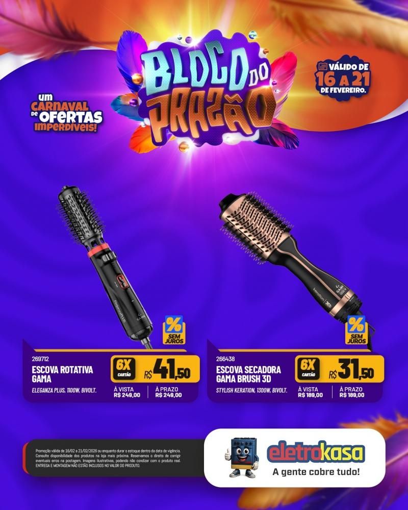 Carnaval das ofertas imperdíveis continua nas lojas eletroKasa Carnaval das ofertas imperdíveis continua nas lojas eletroKasa