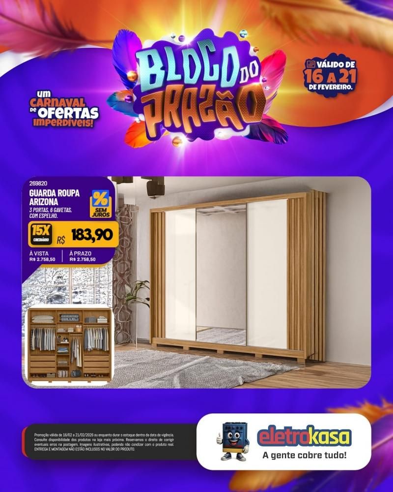 Carnaval das ofertas imperdíveis continua nas lojas eletroKasa Carnaval das ofertas imperdíveis continua nas lojas eletroKasa