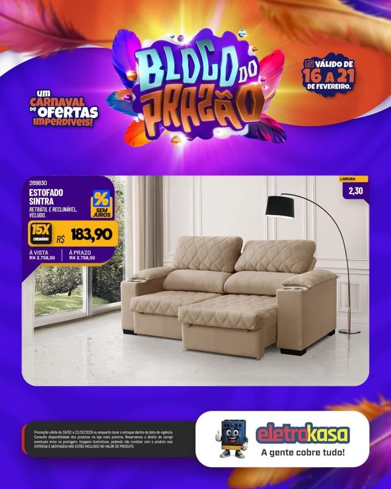 Carnaval das ofertas imperdíveis continua nas lojas eletroKasa Carnaval das ofertas imperdíveis continua nas lojas eletroKasa