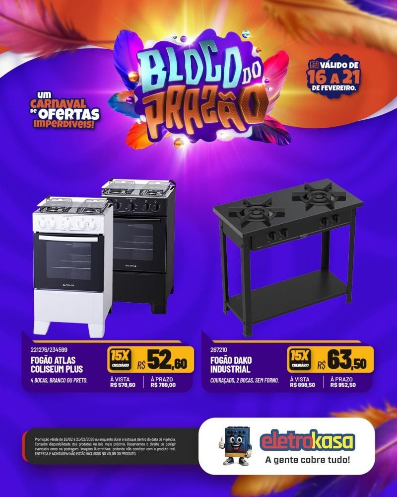 Carnaval das ofertas imperdíveis continua nas lojas eletroKasa Carnaval das ofertas imperdíveis continua nas lojas eletroKasa