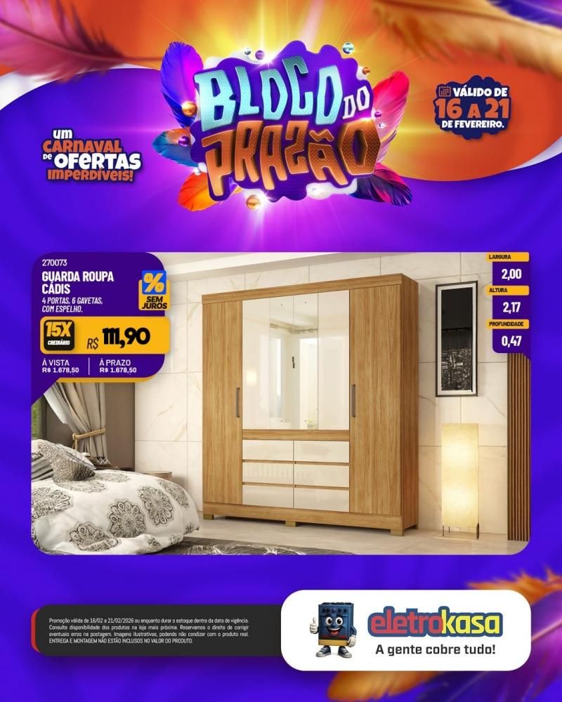 Carnaval das ofertas imperdíveis continua nas lojas eletroKasa Carnaval das ofertas imperdíveis continua nas lojas eletroKasa