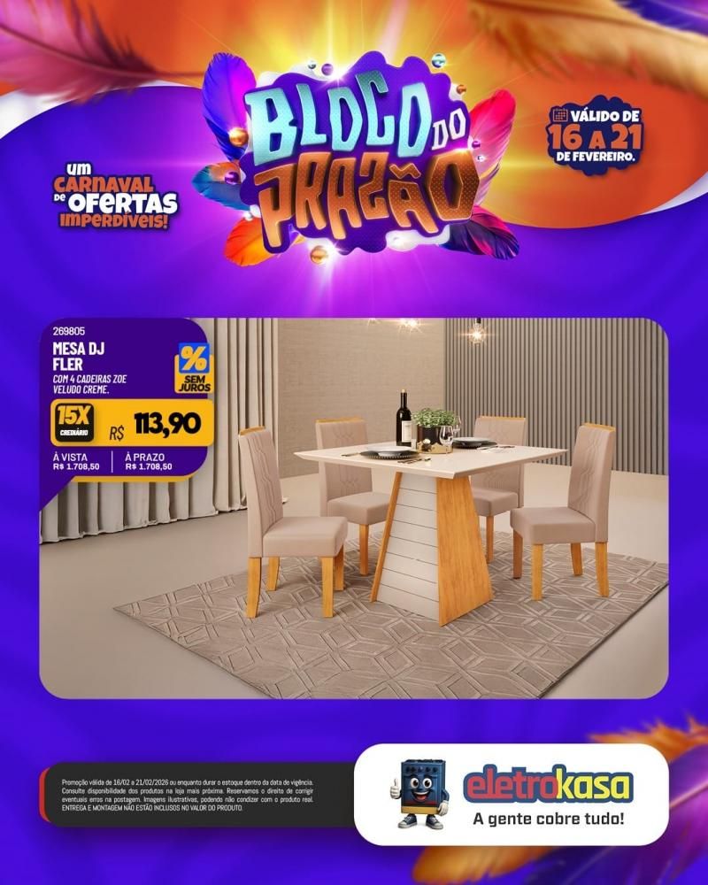 Carnaval das ofertas imperdíveis continua nas lojas eletroKasa Carnaval das ofertas imperdíveis continua nas lojas eletroKasa