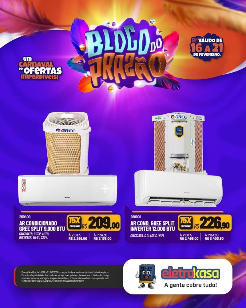 Carnaval das ofertas imperdíveis continua nas lojas eletroKasa Carnaval das ofertas imperdíveis continua nas lojas eletroKasa