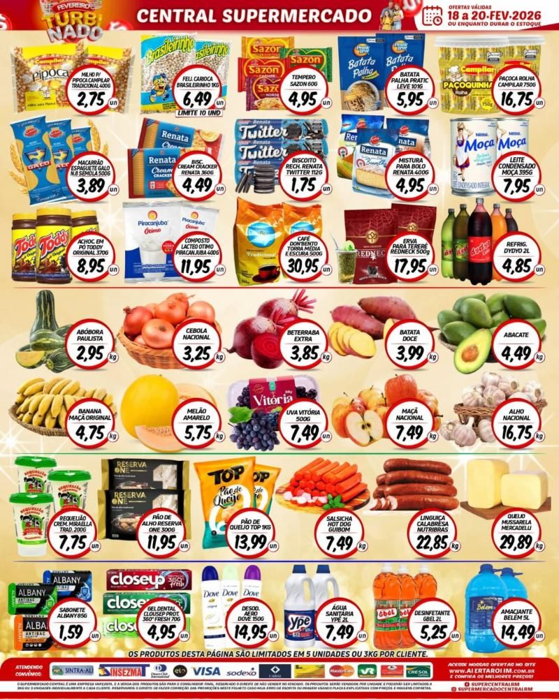 Ofertas do supermercado Central de Rolim de Moura Ofertas do supermercado Central de Rolim de Moura