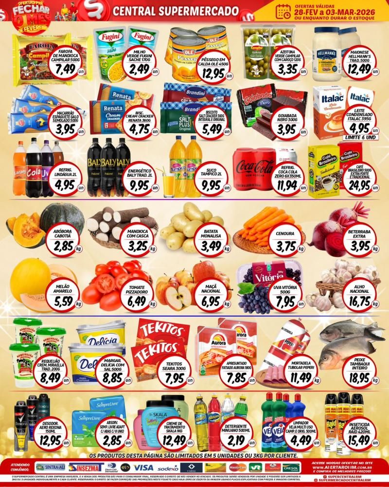 Ofertas do supermercado Central de Rolim de Moura Ofertas do supermercado Central de Rolim de Moura