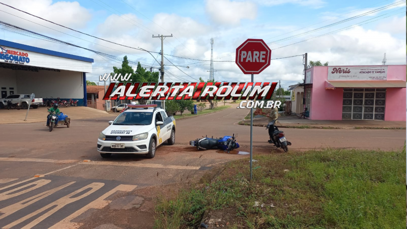 Vídeo - Colisão entre duas motos deixa feridos no bairro Boa Esperança, em Rolim de Moura Vídeo - Colisão entre duas motos deixa feridos no bairro Boa Esperança, em Rolim de Moura