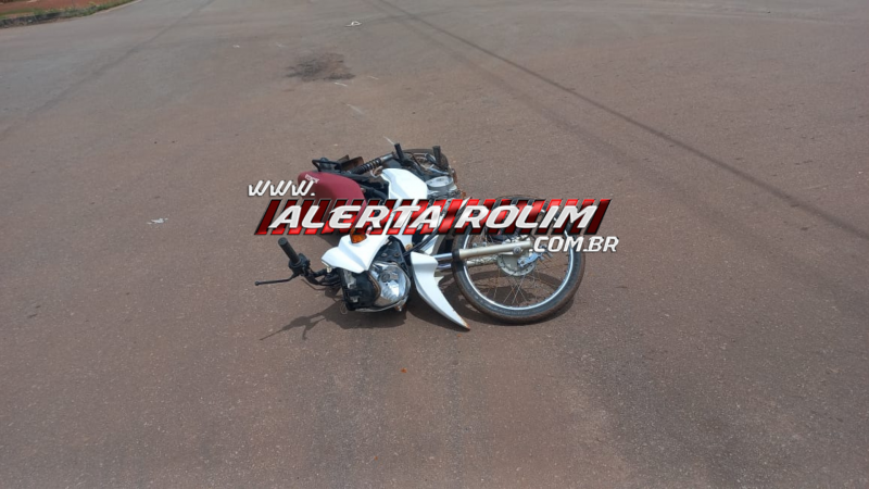 Colisão entre carro e moto deixa motociclista com fratura em uma das pernas, em Rolim de Moura; vídeo Colisão entre carro e moto deixa motociclista com fratura em uma das pernas, em Rolim de Moura; vídeo