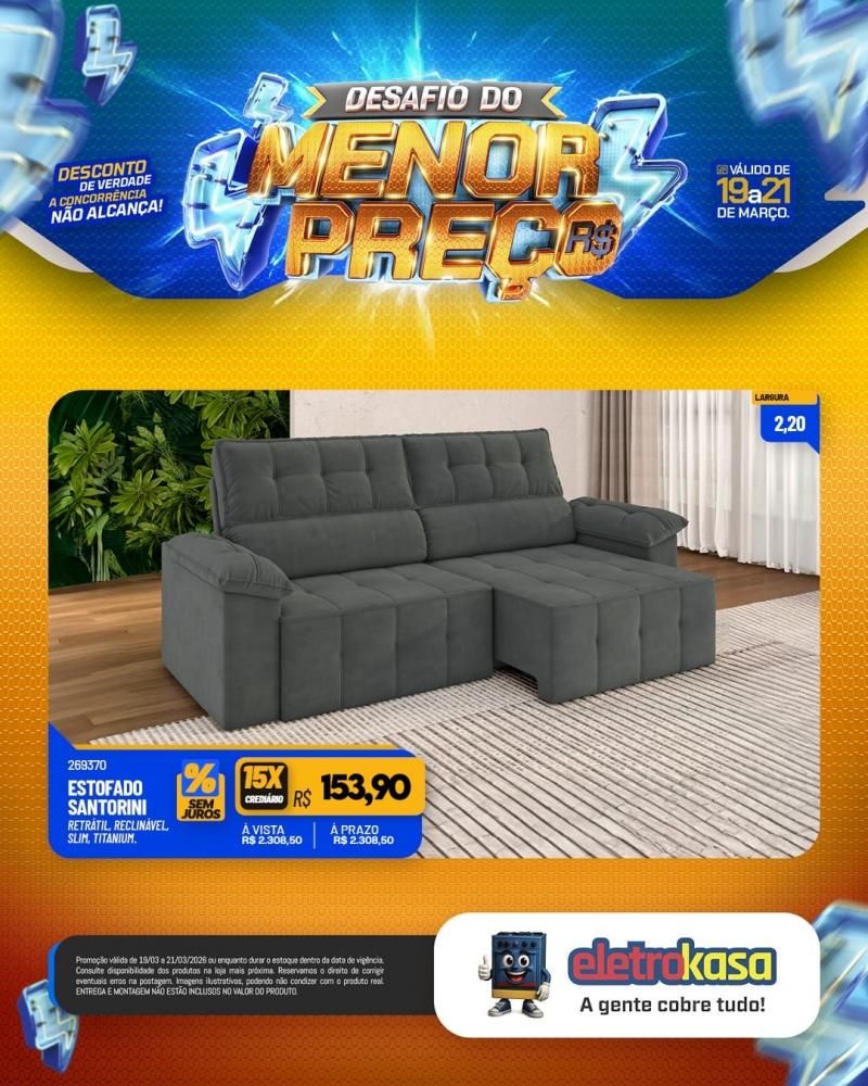 Desafio do menor preço nas lojas eletroKasa, em Rolim de Moura Desafio do menor preço nas lojas eletroKasa, em Rolim de Moura