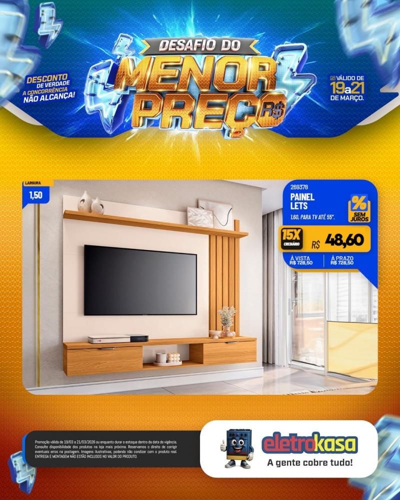 Desafio do menor preço nas lojas eletroKasa, em Rolim de Moura Desafio do menor preço nas lojas eletroKasa, em Rolim de Moura