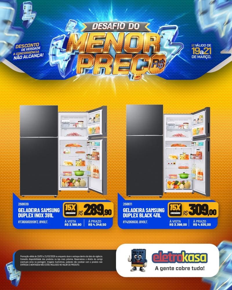 Desafio do menor preço nas lojas eletroKasa, em Rolim de Moura Desafio do menor preço nas lojas eletroKasa, em Rolim de Moura