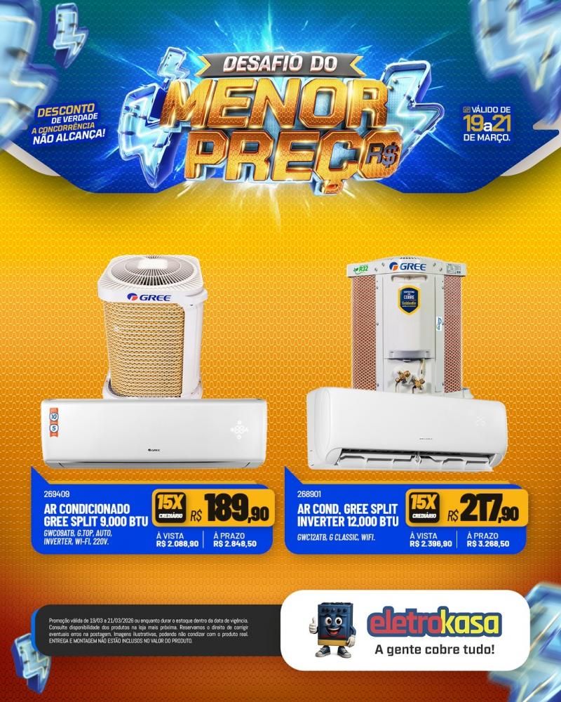 Desafio do menor preço nas lojas eletroKasa, em Rolim de Moura Desafio do menor preço nas lojas eletroKasa, em Rolim de Moura