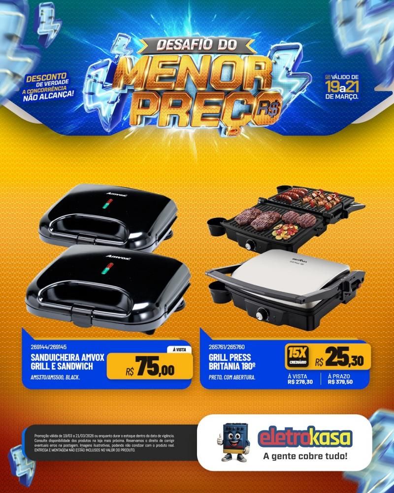 Desafio do menor preço nas lojas eletroKasa, em Rolim de Moura Desafio do menor preço nas lojas eletroKasa, em Rolim de Moura