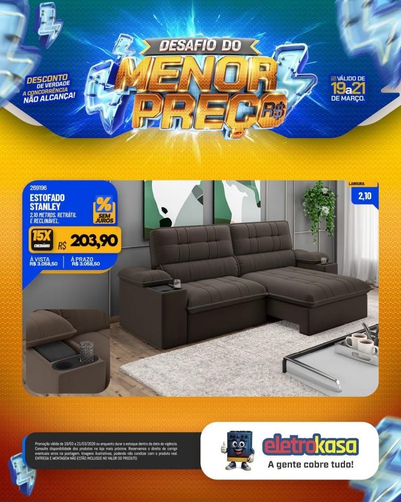 Desafio do menor preço nas lojas eletroKasa, em Rolim de Moura Desafio do menor preço nas lojas eletroKasa, em Rolim de Moura