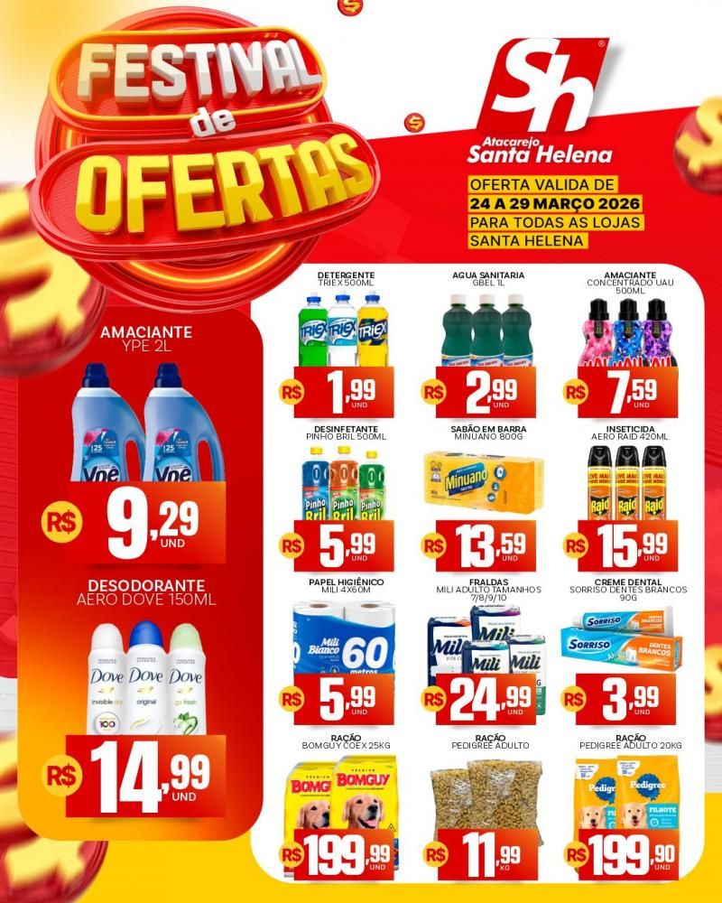 Festival de ofertas do Atacarejo Santa Helena de Rolim de Moura Festival de ofertas do Atacarejo Santa Helena de Rolim de Moura