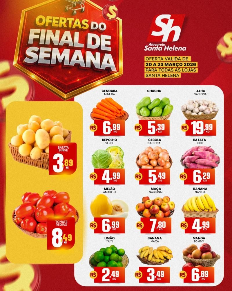 Final de semana de ofertas do Atacarejo Santa Helena de Rolim de Moura Final de semana de ofertas do Atacarejo Santa Helena de Rolim de Moura