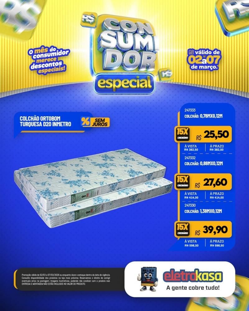 Mês do consumidor chegou trazendo ofertas imperdíveis na eletroKasa Mês do consumidor chegou trazendo ofertas imperdíveis na eletroKasa