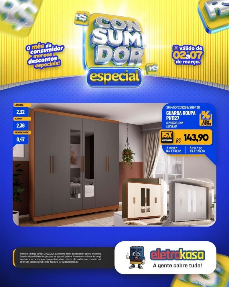 Mês do consumidor chegou trazendo ofertas imperdíveis na eletroKasa Mês do consumidor chegou trazendo ofertas imperdíveis na eletroKasa