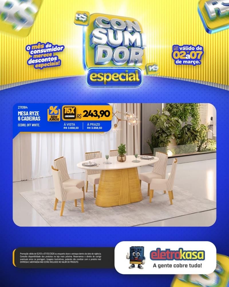 Mês do consumidor chegou trazendo ofertas imperdíveis na eletroKasa Mês do consumidor chegou trazendo ofertas imperdíveis na eletroKasa