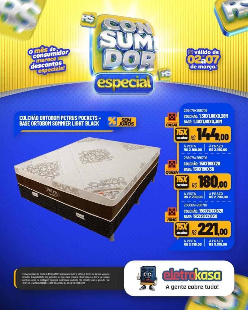 Mês do consumidor chegou trazendo ofertas imperdíveis na eletroKasa Mês do consumidor chegou trazendo ofertas imperdíveis na eletroKasa