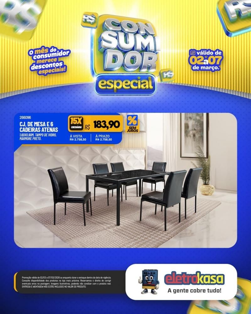 Mês do consumidor chegou trazendo ofertas imperdíveis na eletroKasa Mês do consumidor chegou trazendo ofertas imperdíveis na eletroKasa